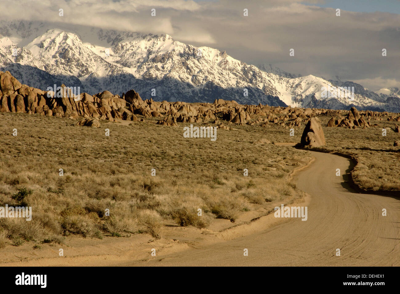 Alabama Hills and Mt. Whitney Range just outside of Lone Pine in