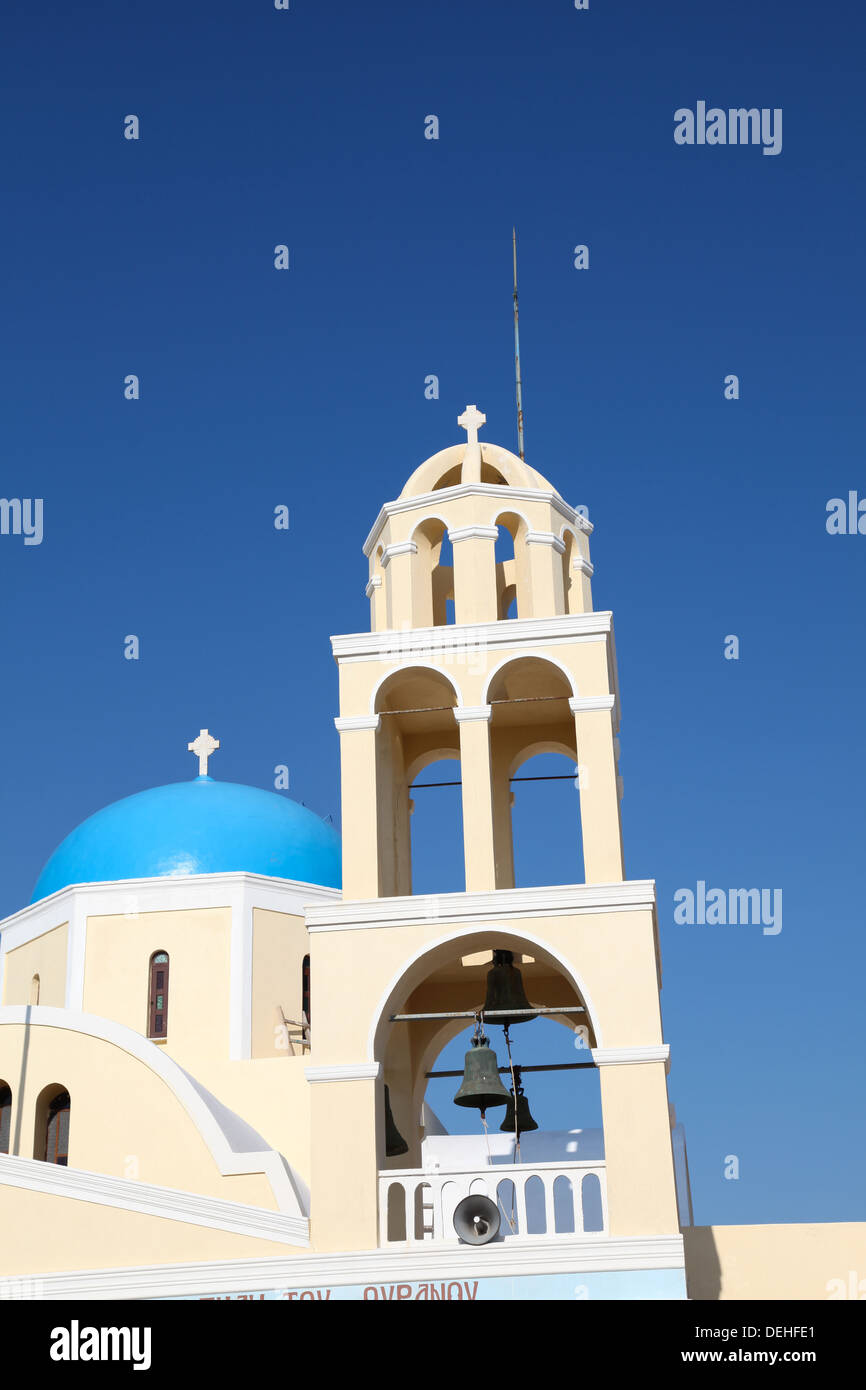 Chapel on Santorini island in the Cyclades (Greece) Stock Photo