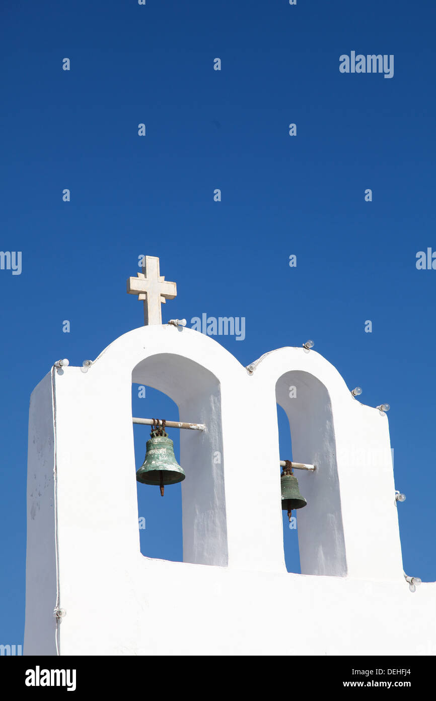 Chapel on Santorini island in the Cyclades (Greece) Stock Photo