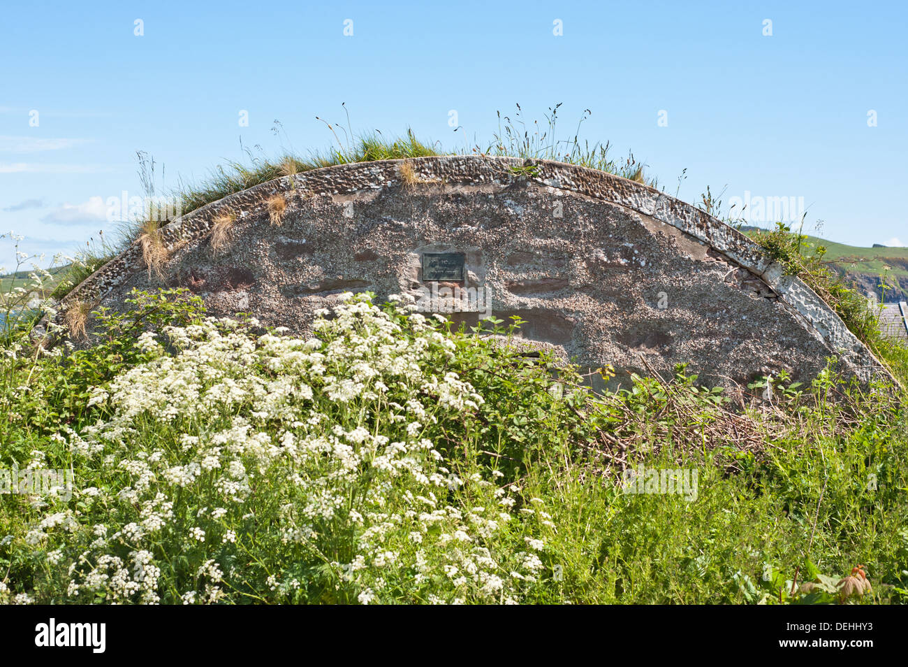 The Ice House - a 19thC. building used for storing ice to preserve salmon during the summer months. Stock Photo
