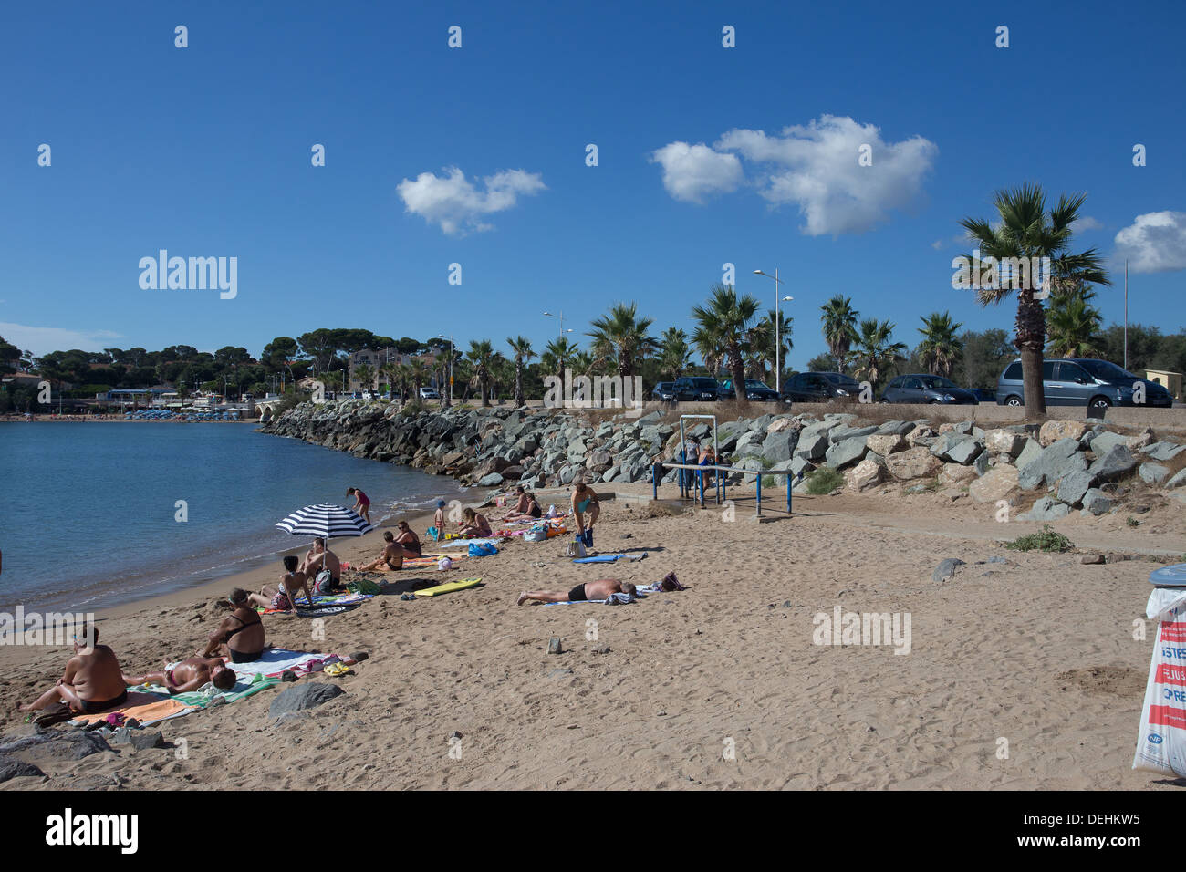 Frejus Cote d'Azur French Riviera France beach Stock Photo - Alamy