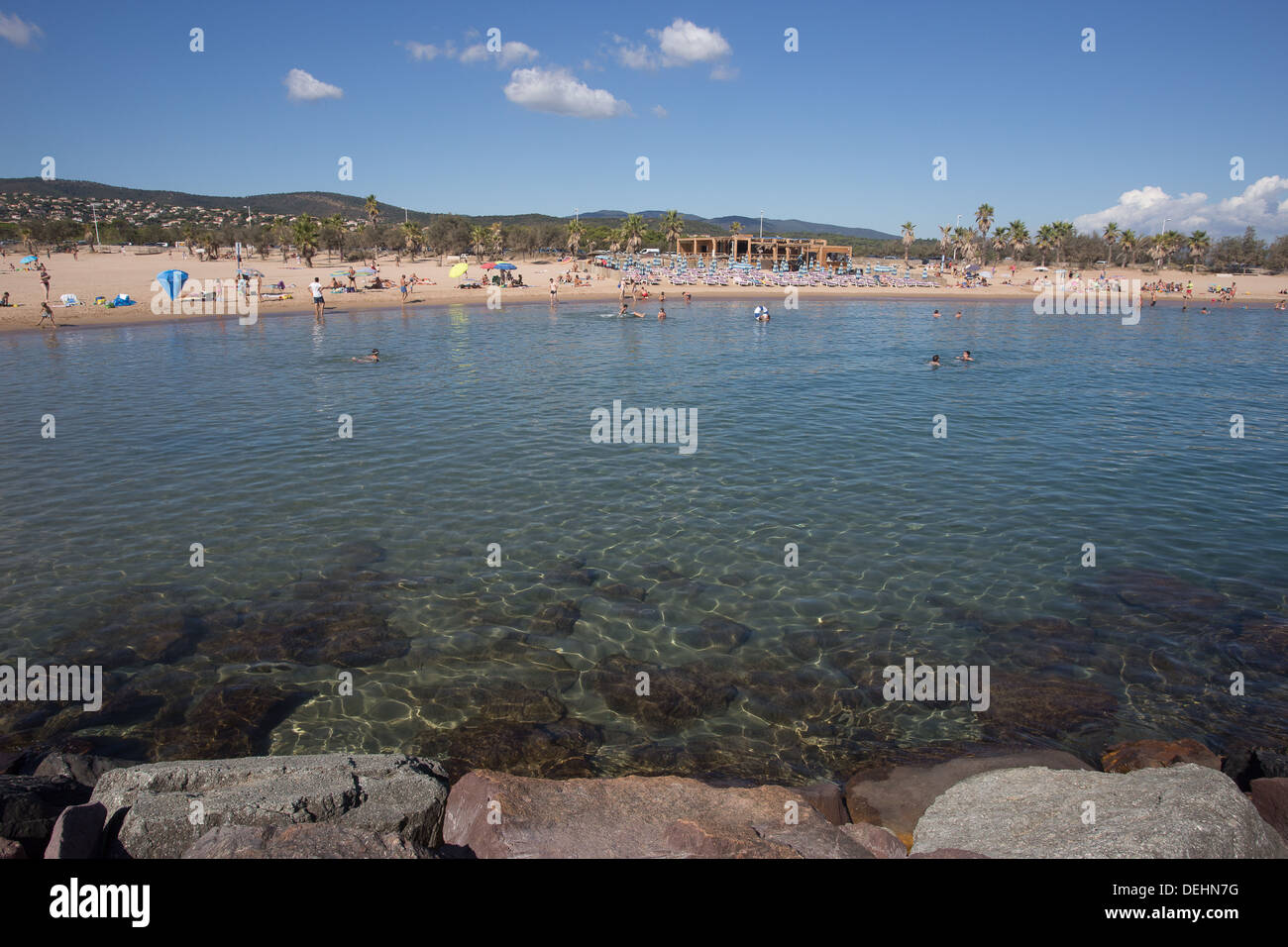 Frejus Cote d'Azur French Riviera France beach Stock Photo - Alamy