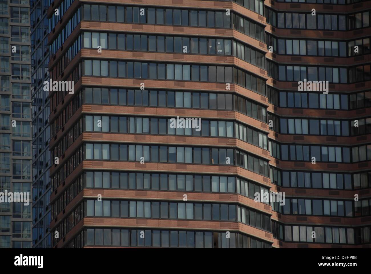 Apartment buildings on 42nd Street at 12th Avenue. Pier 83. Theater