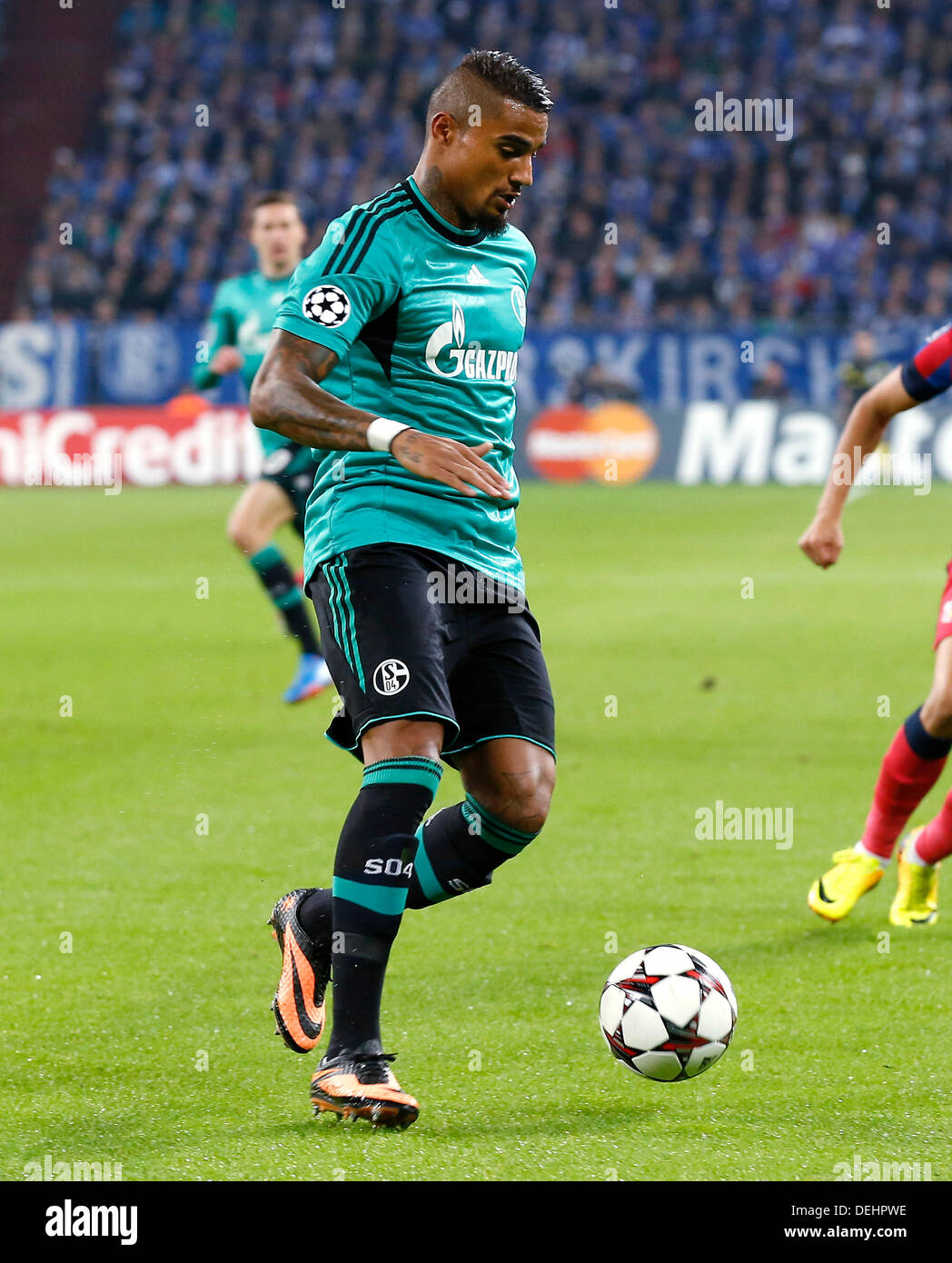 Maillot FC Schalke 04 2013/2014 - #9 Prince Boateng, 3ème Maillot Vert, Taille M, Occasion