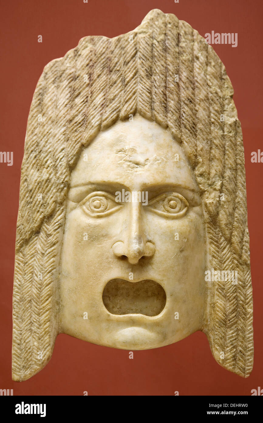 Roman mask theatre mask hi-res stock photography and images - Alamy