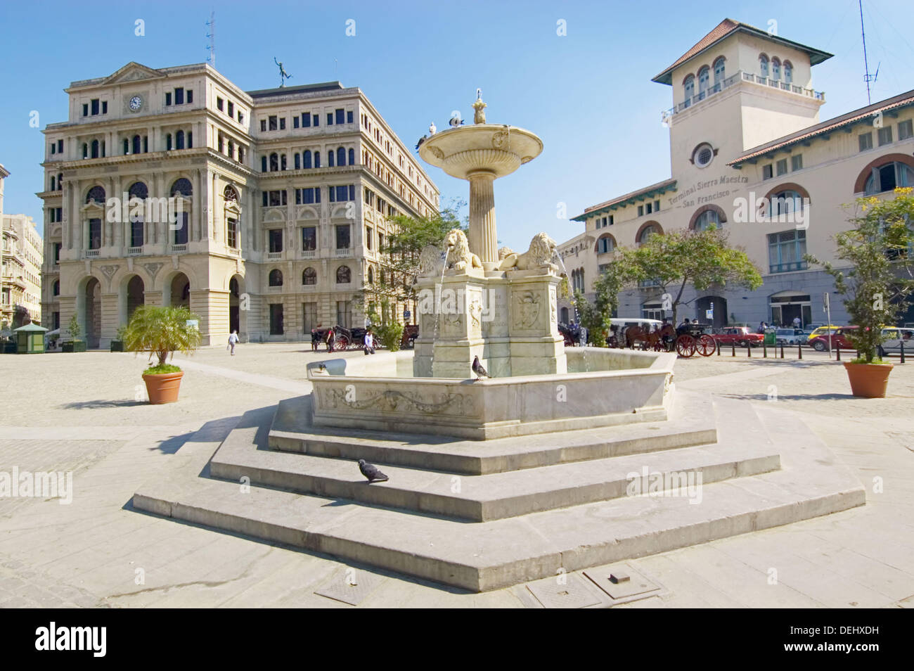 The Fountain Of Lions La Fuente De Los Leones In Plaza De San Stock Photo Alamy