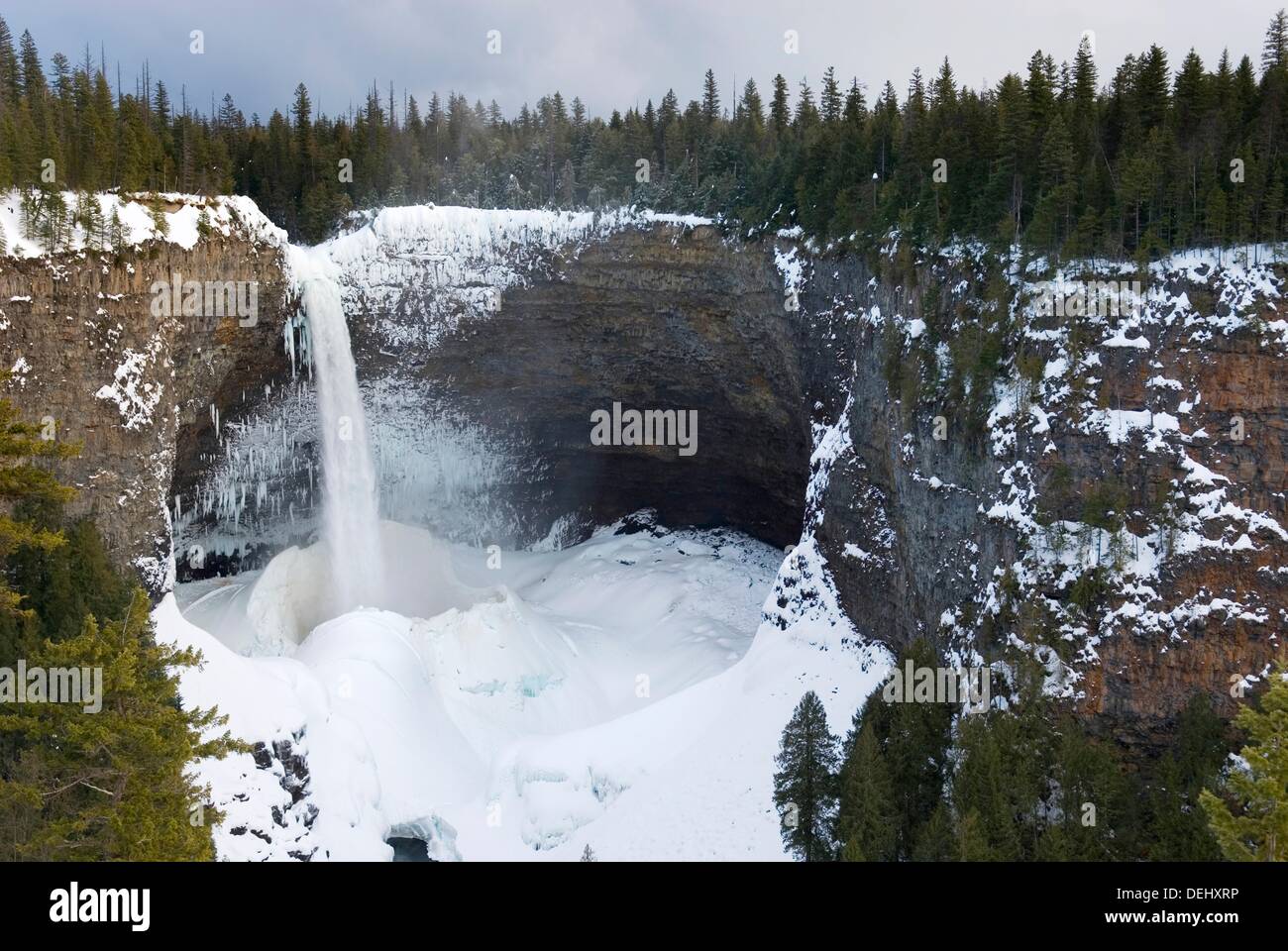 Helmcken Falls in winter, Wells gray Provincial Park British Columbia
