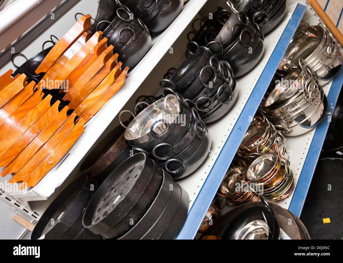 A display of kitchen utensils on sale inside a Morrisons supermarket Stock  Photo - Alamy