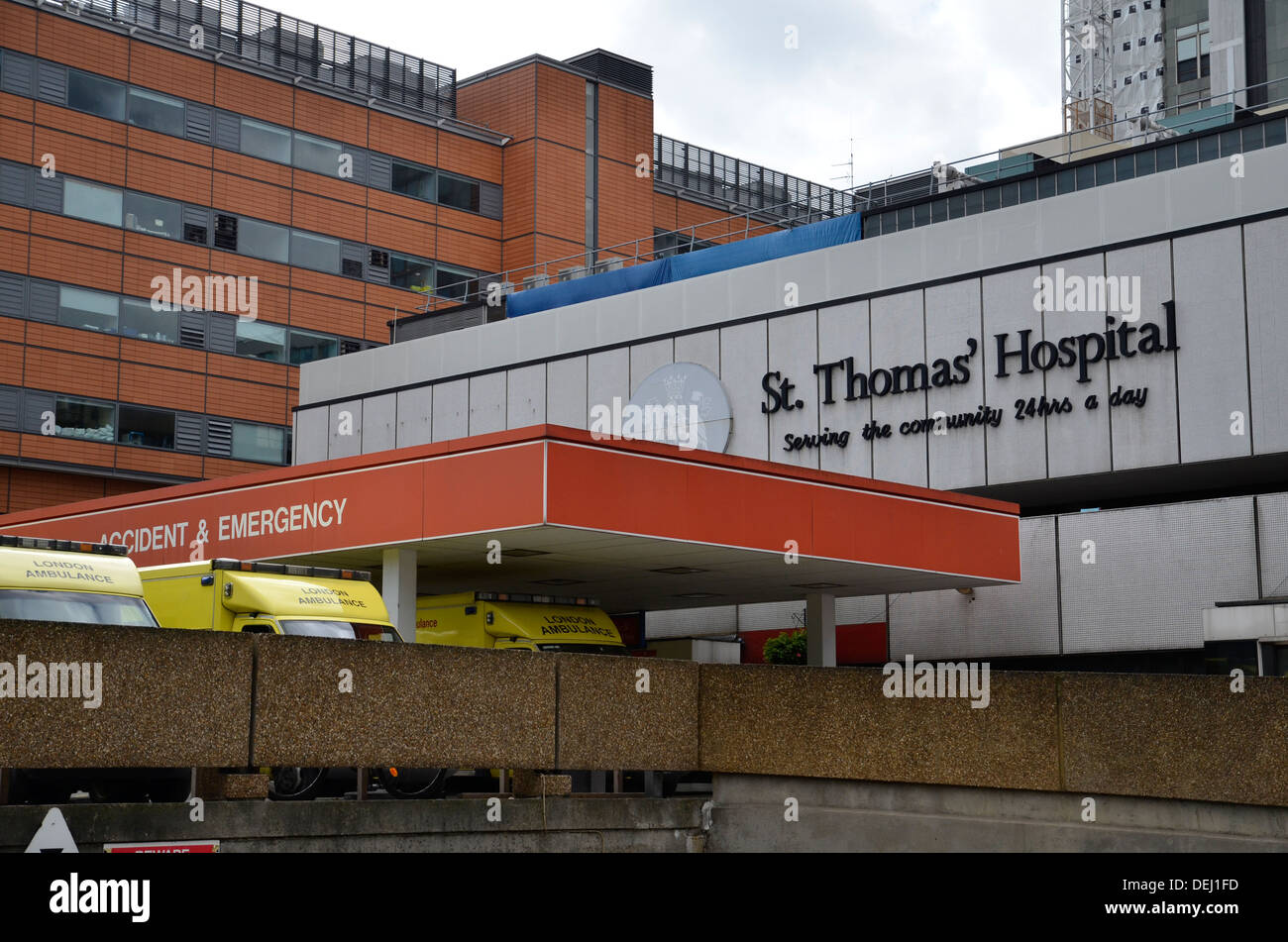 St. Thomas's Hospital in Lambeth, London Stock Photo