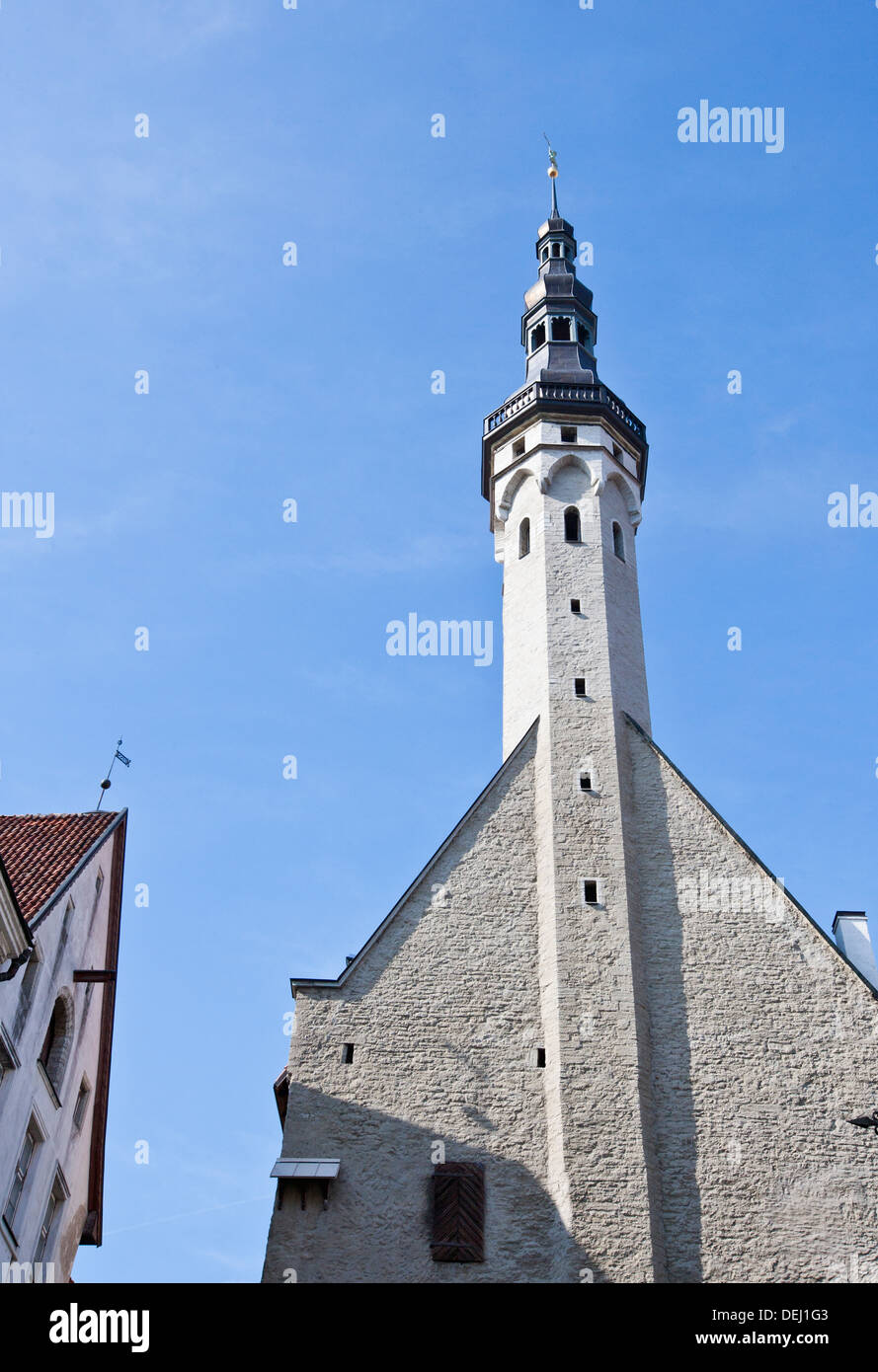 Buildings the Old Town Tallinn, Estonia Stock Photo