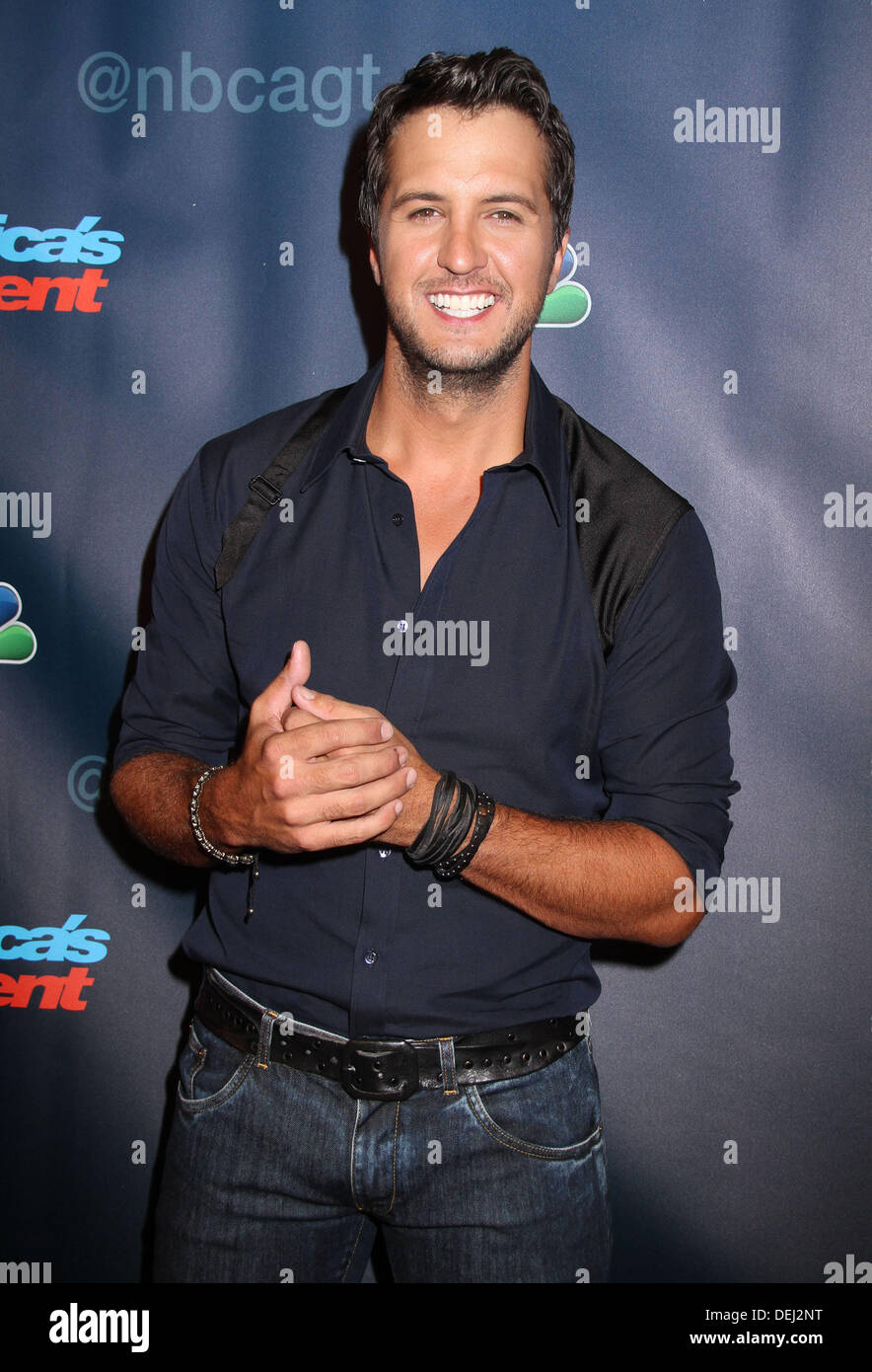New York, USA. 18th September 2013. Country singer LUKE BRYAN attends ...