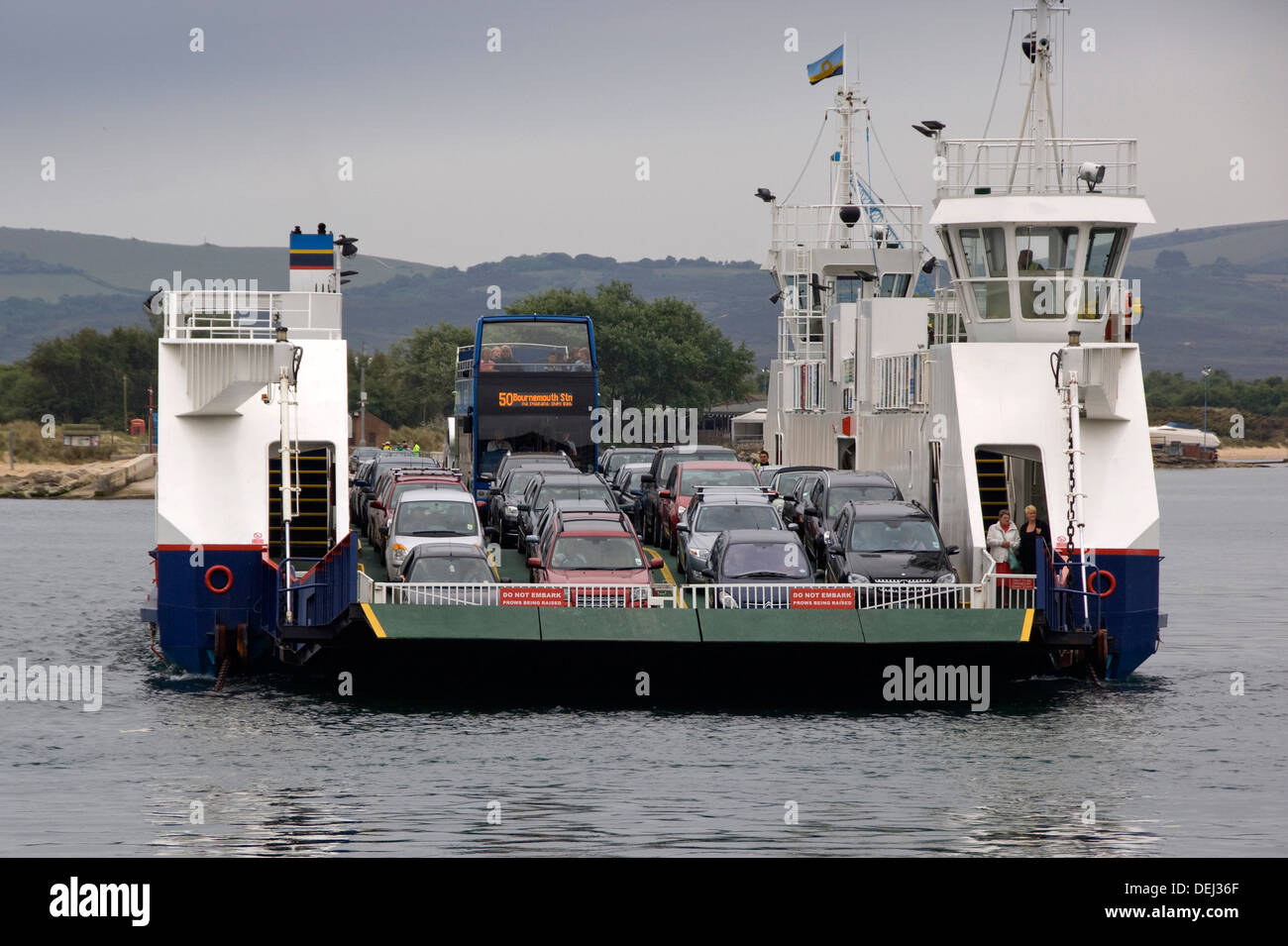 The scheduled opentopped 50 bus service, from Bournemouth to Swanage on