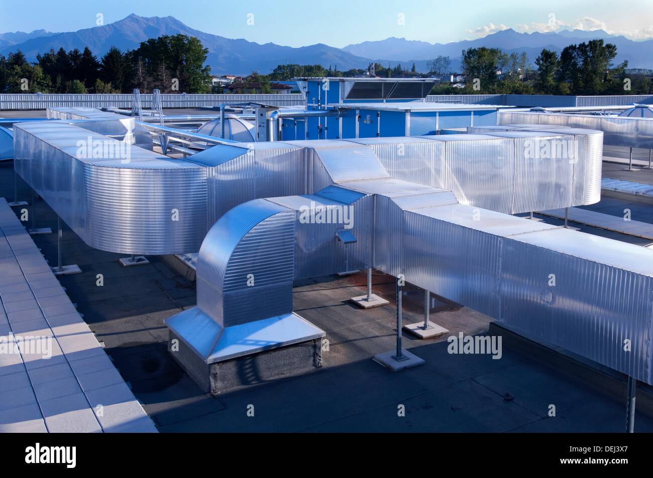 Industrial air conditioner equipment Stock Photo Alamy