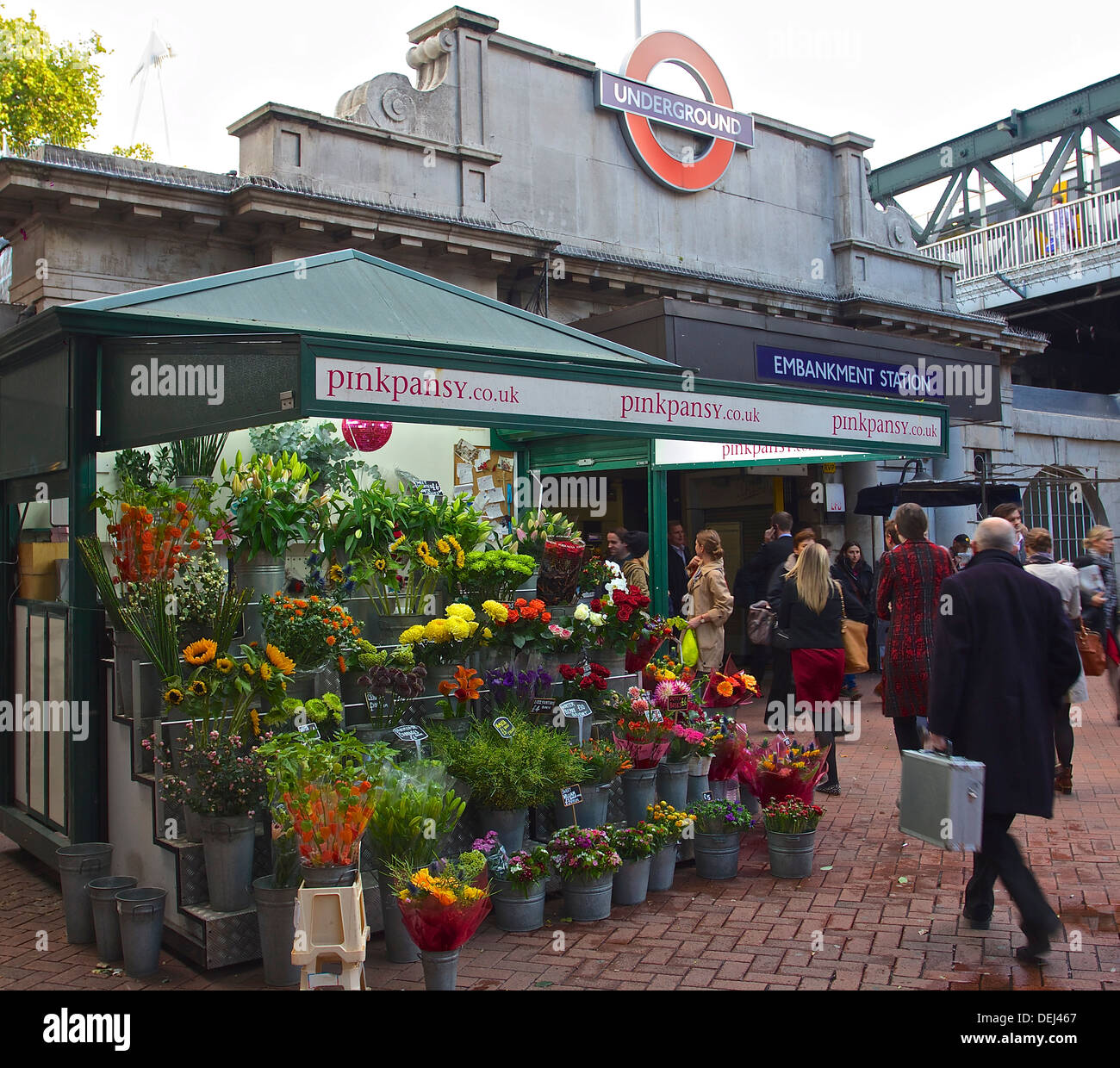 embankment station Stock Photo
