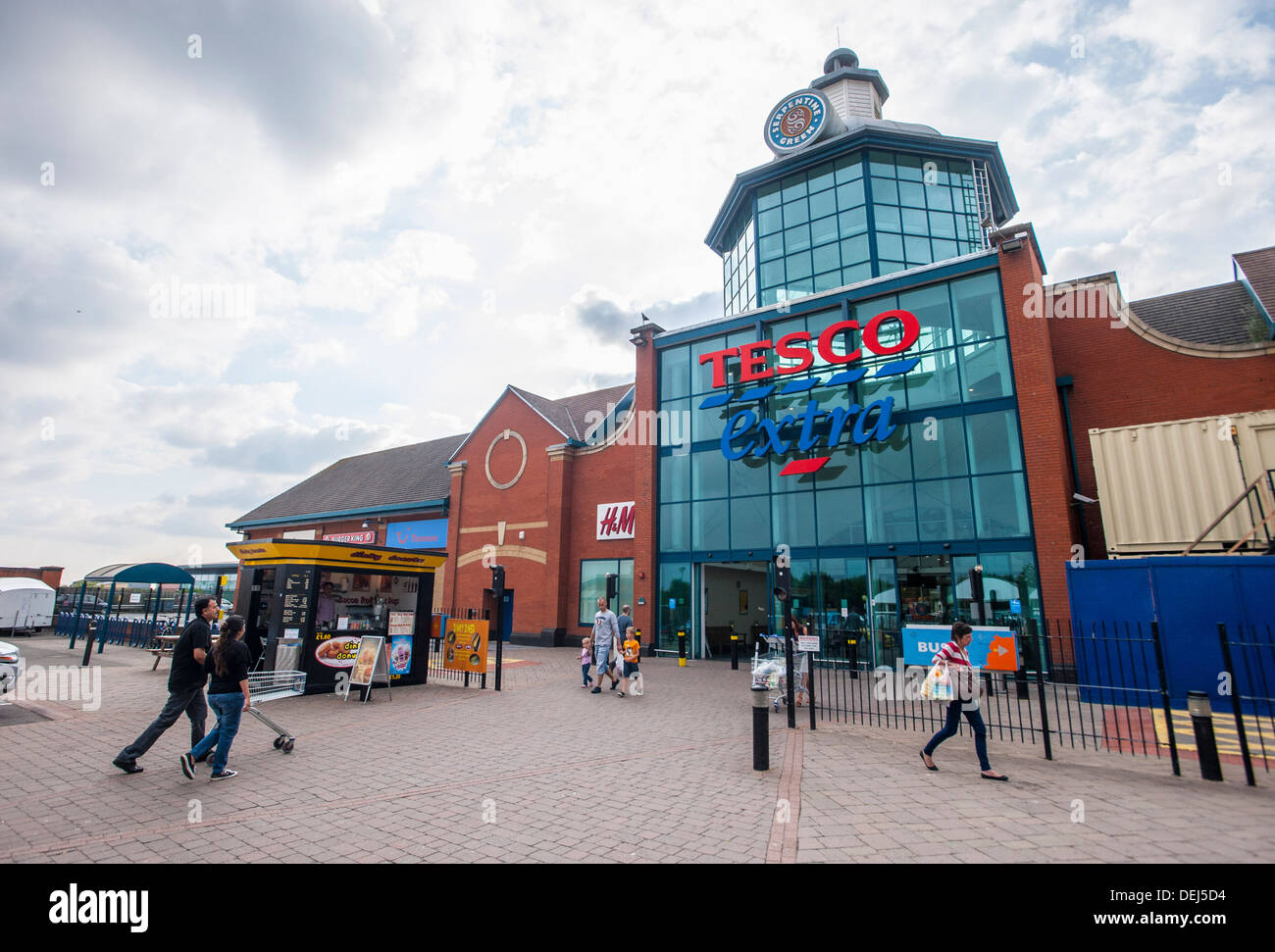 Main entrance of Serpentine Green Shopping Centre or retail park