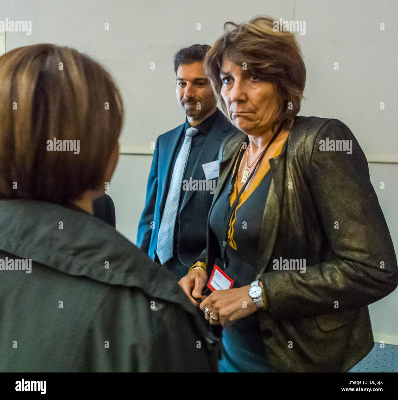 Paris, France. 'AIDS Meeting', Solthis HIV Forum, Prevention & Medical Research, 'Christine Katlama' (President, French Doctor) epidemic doctors Stock Photo