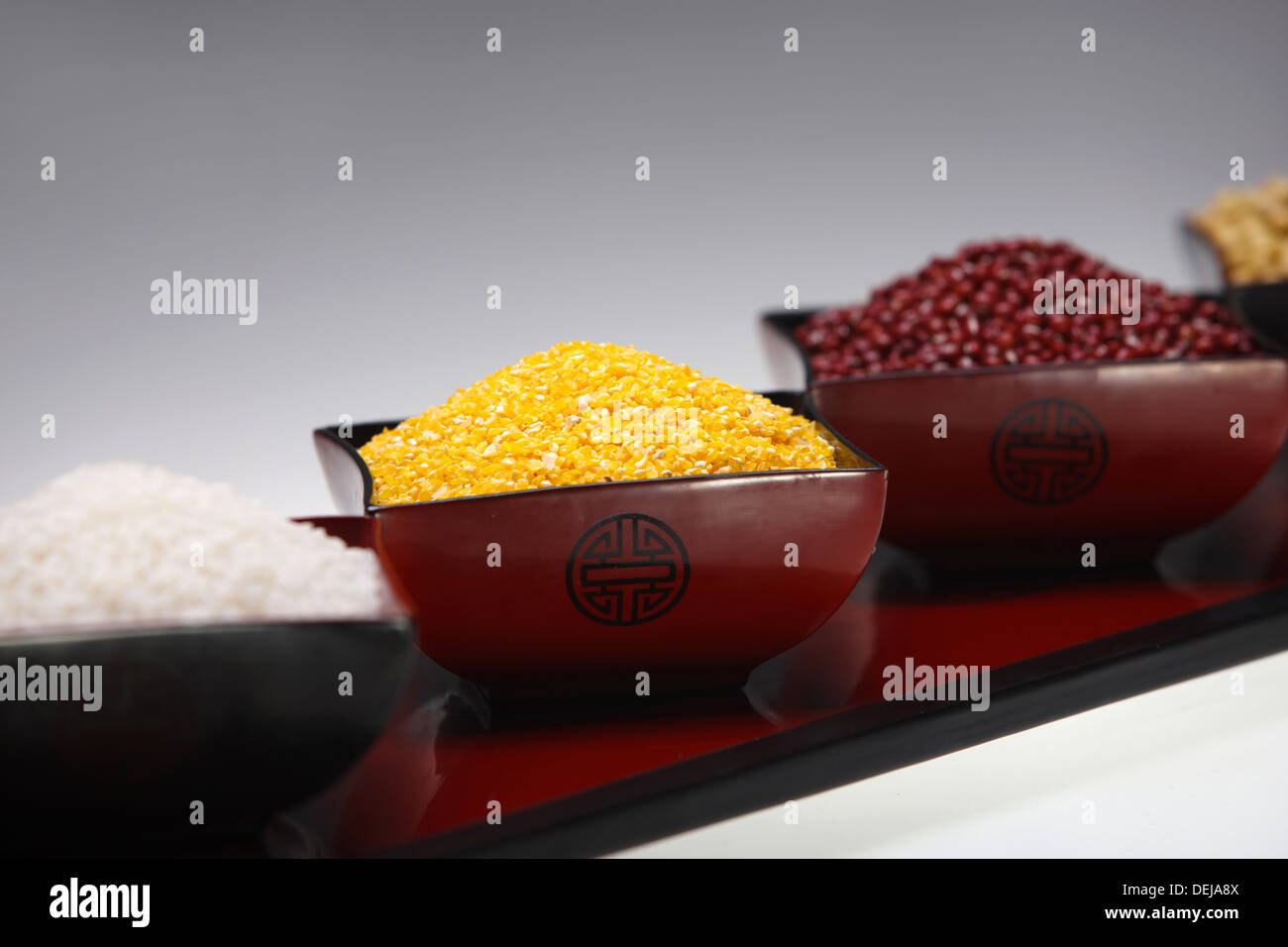Rice,corn and red bean Stock Photo - Alamy