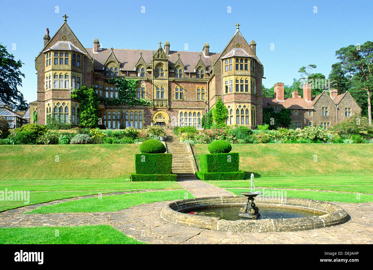 Knightshayes Court. Victorian country house near Tiverton, Devon, England. Home of the Heathcoat-Amory family now open to public Stock Photo