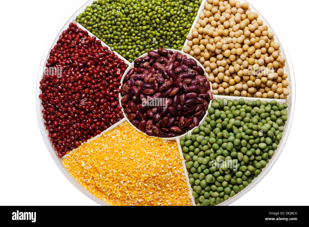 Kidney bean,soybean,mung bean,corn,red bean and green bean Stock Photo Alamy