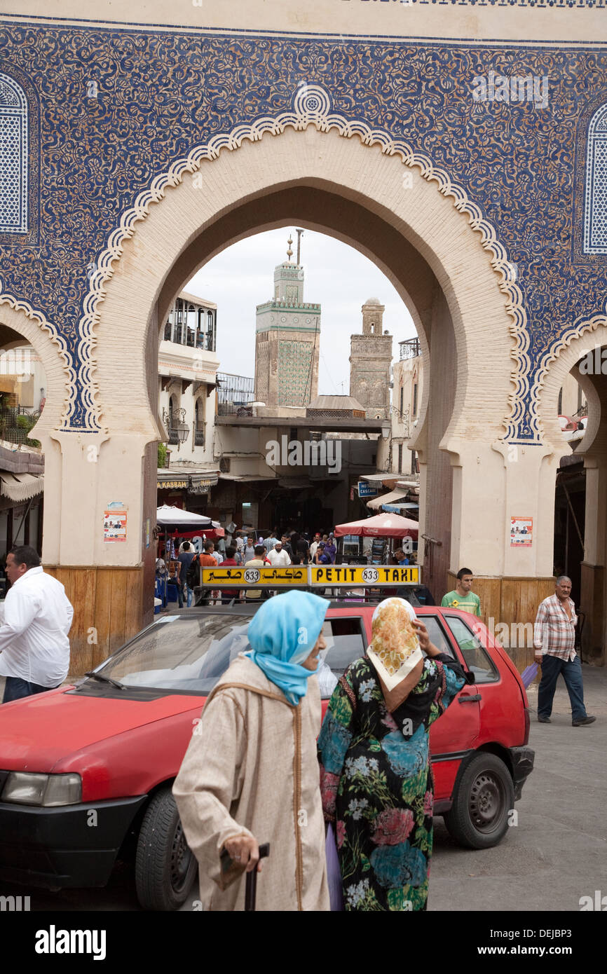 Bab Bou Jeloud, Fez Stock Photo