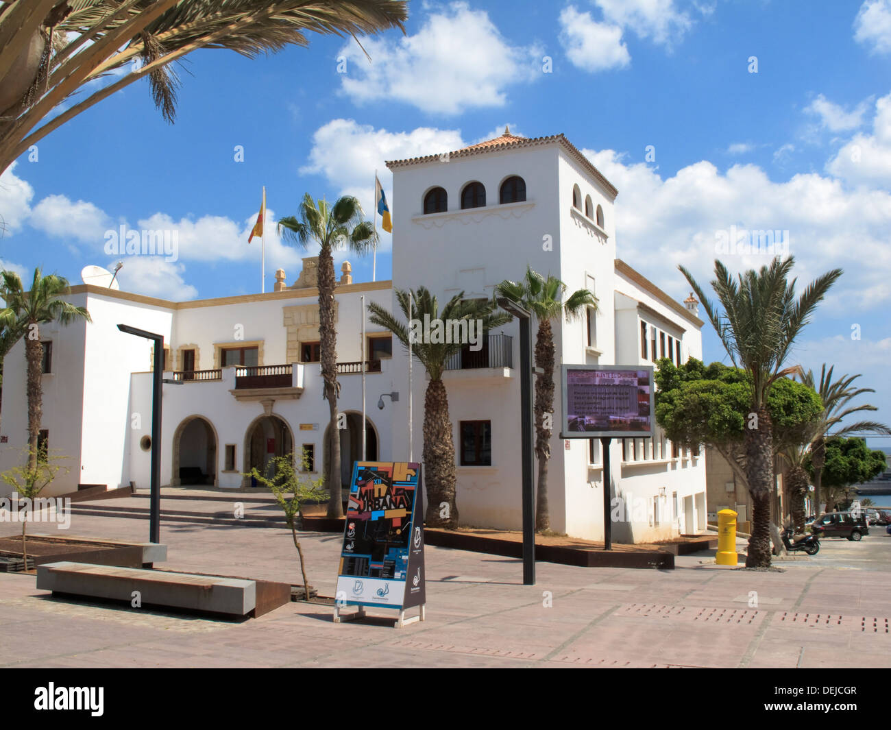 Town hall or Ayuntamiento Puerto del Rosario Fuerteventura Canary Islands  Spain Stock Photo - Alamy