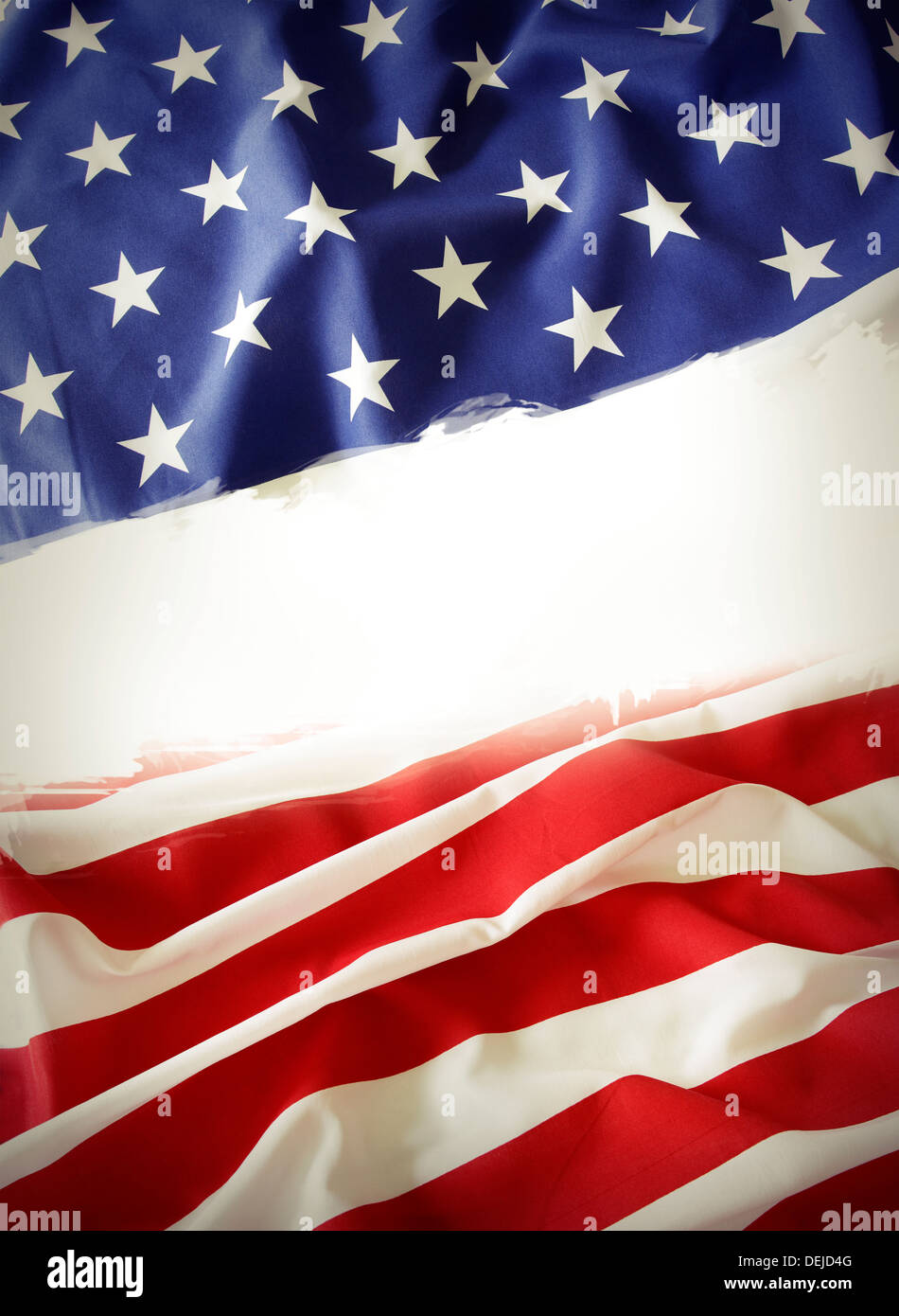 American flag copy space Stock Photo - Alamy