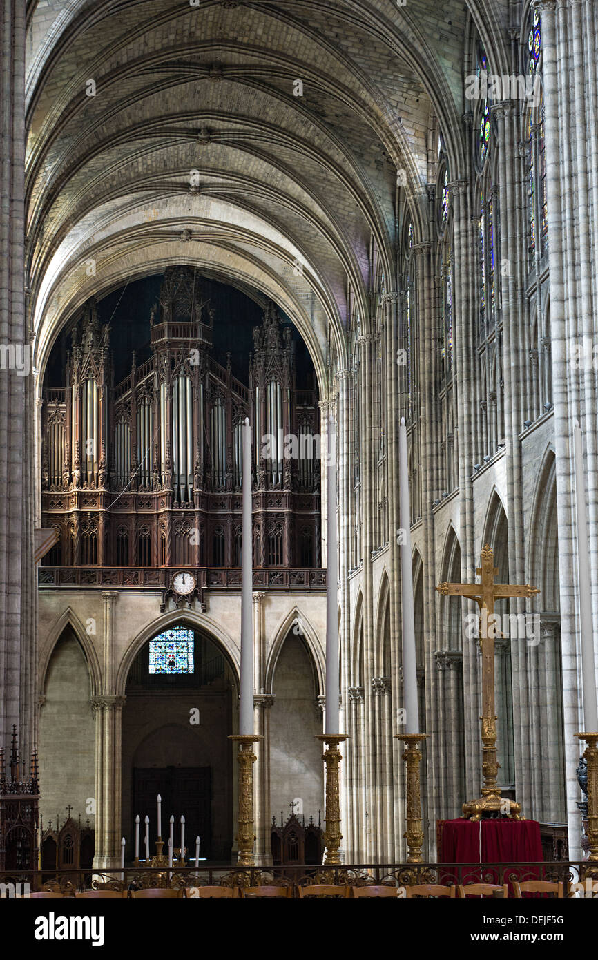Saint Denis basilica, Paris, France. Stock Photo