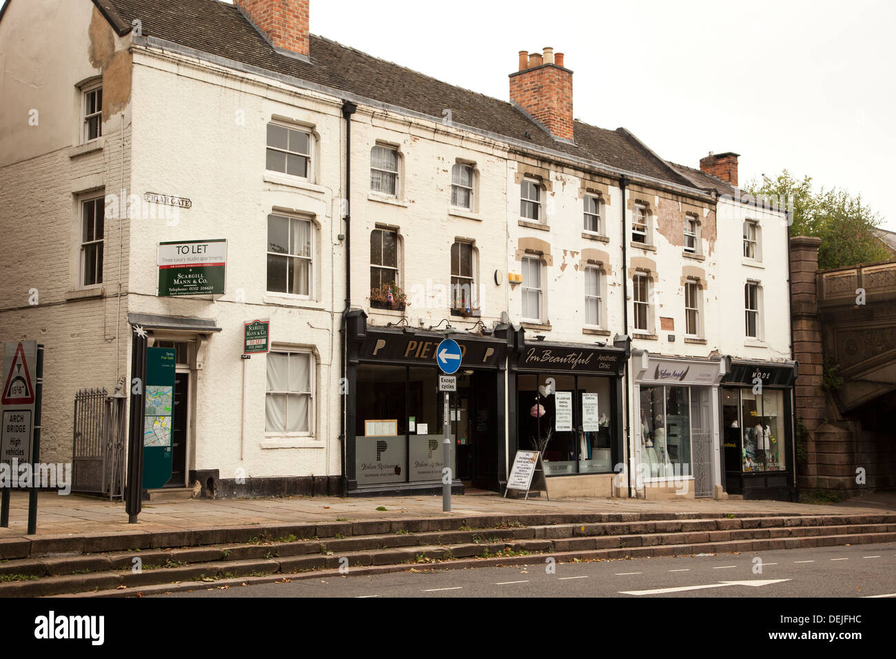 Friar Gate Derby England Stock Photo Alamy