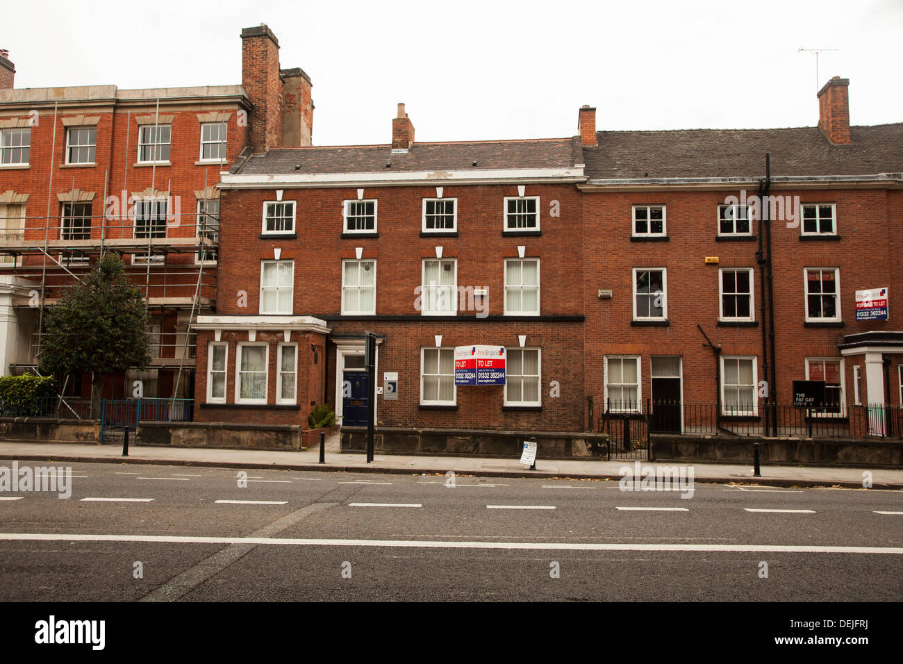 Friar Gate Derby England Stock Photo Alamy