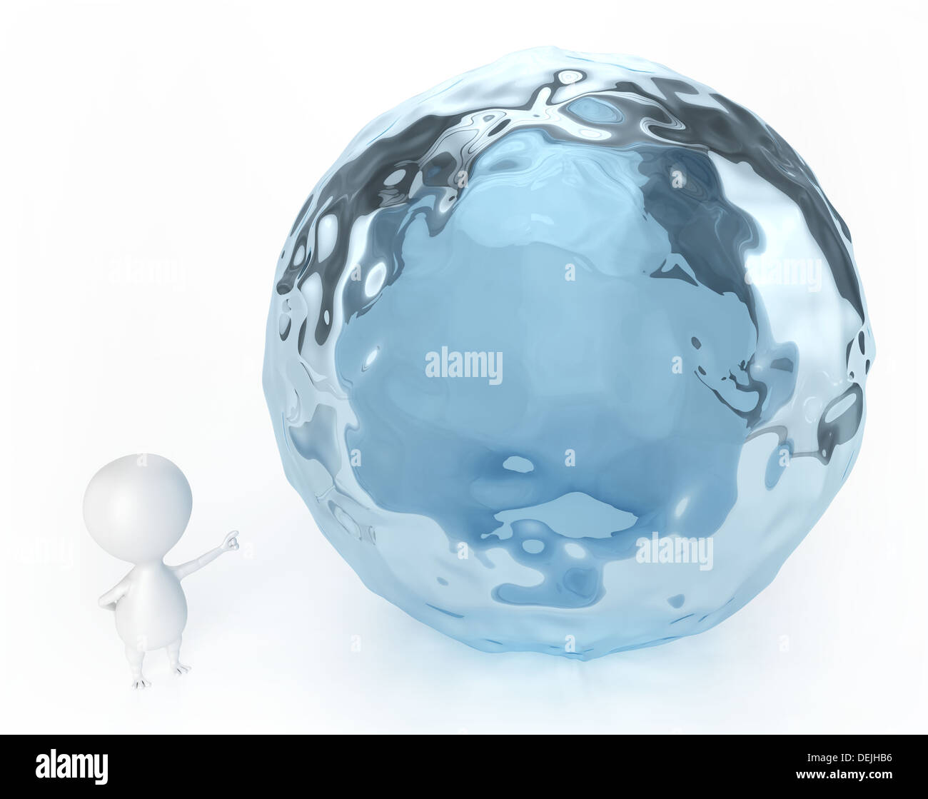 Water Consumption - On White Background Stock Photo - Alamy