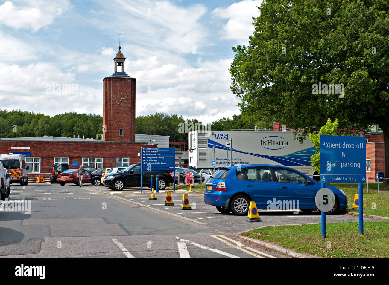 Entrance to Queen Victoria Hospital, UK Stock Photo