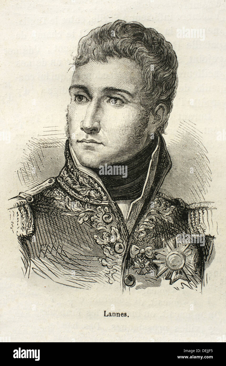 France, History, 19th Century. Jean Lannes, 1st Duc de Montebello, 1st  Sovereign Prince de Sievers 10 April 1769 - 31 May 1809 Stock Photo - Alamy