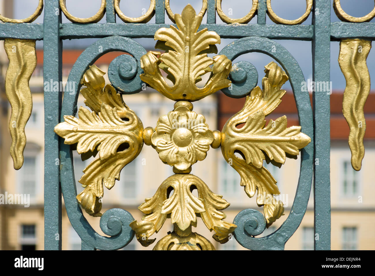 Decorative element fence Charlottenburg Palace. Berlin Stock Photo - Alamy