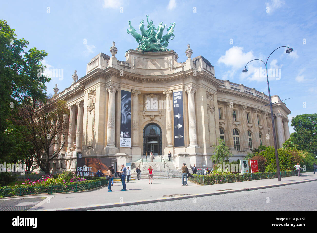 Front Entrance to Le Grand Palais Des Beaux-Arts in The Grand Palais des Champs-Élysées, Paris France Stock Photo