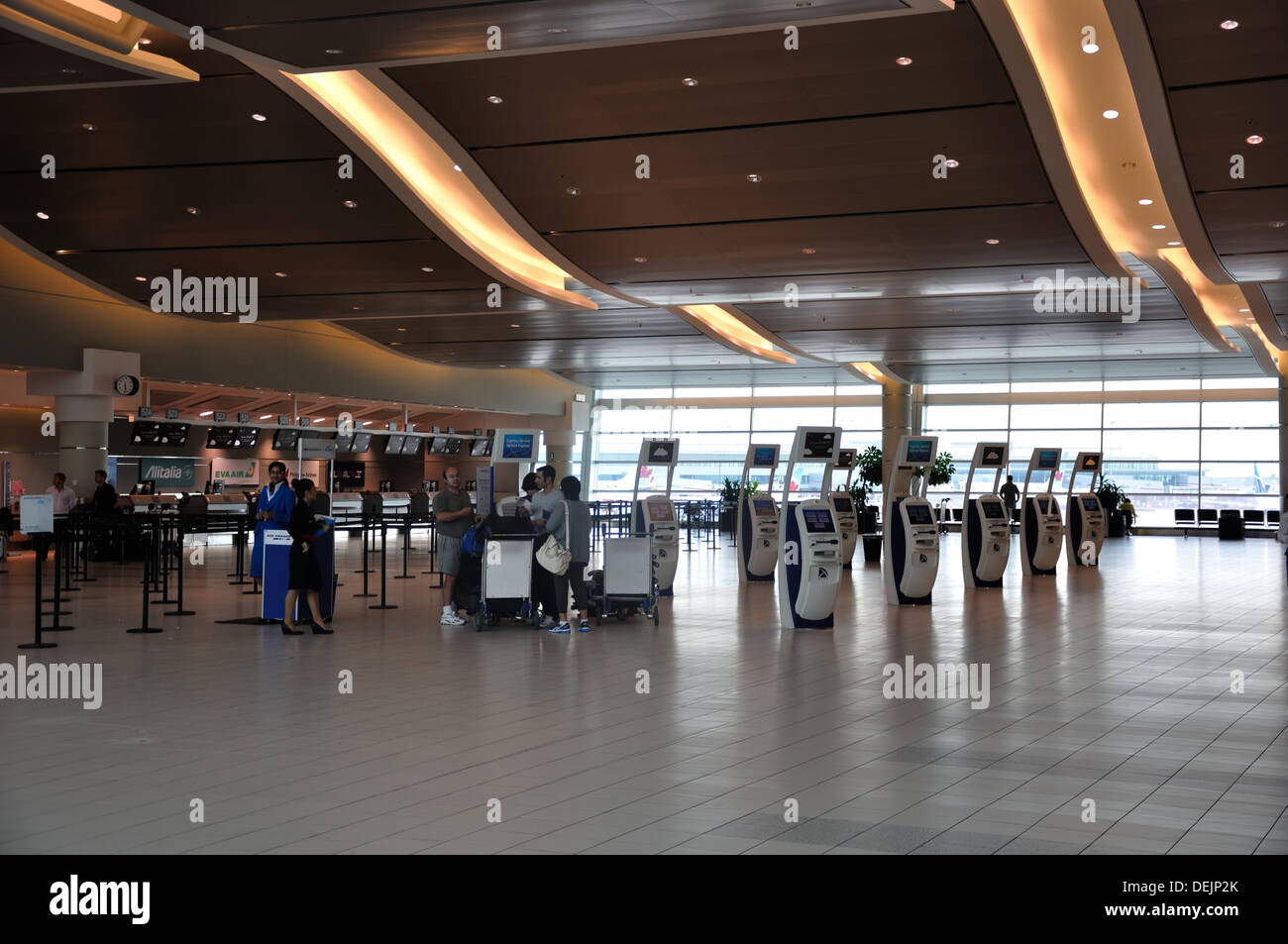 Ticketing concourse at Toronto International airport, Ontario, Canada