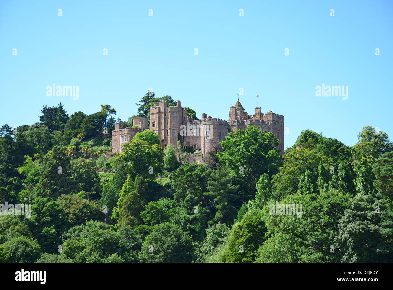 Dunster Castle from Dunster Castle Lawns, Dunster, Somerset, England