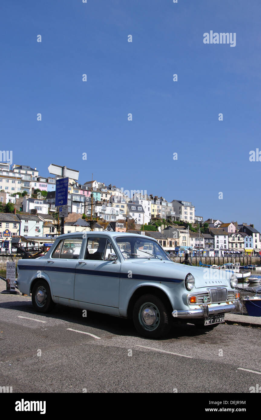 Singer Gazelle classic car, Brixham, Devon, England, UK Stock Photo