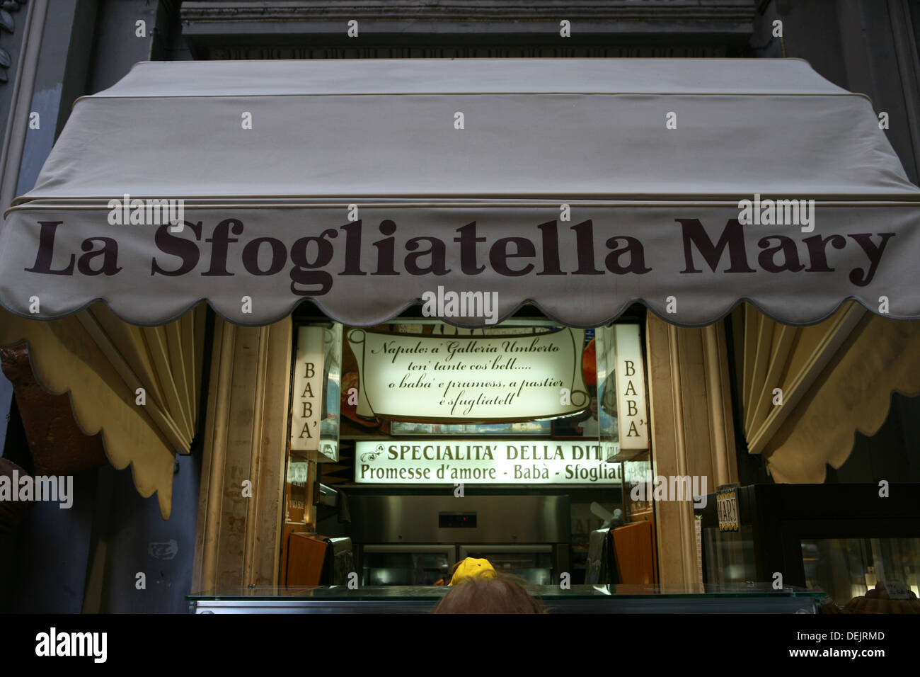 Patisserie shop Naples La Sfogliatella Mary Stock Photo Alamy