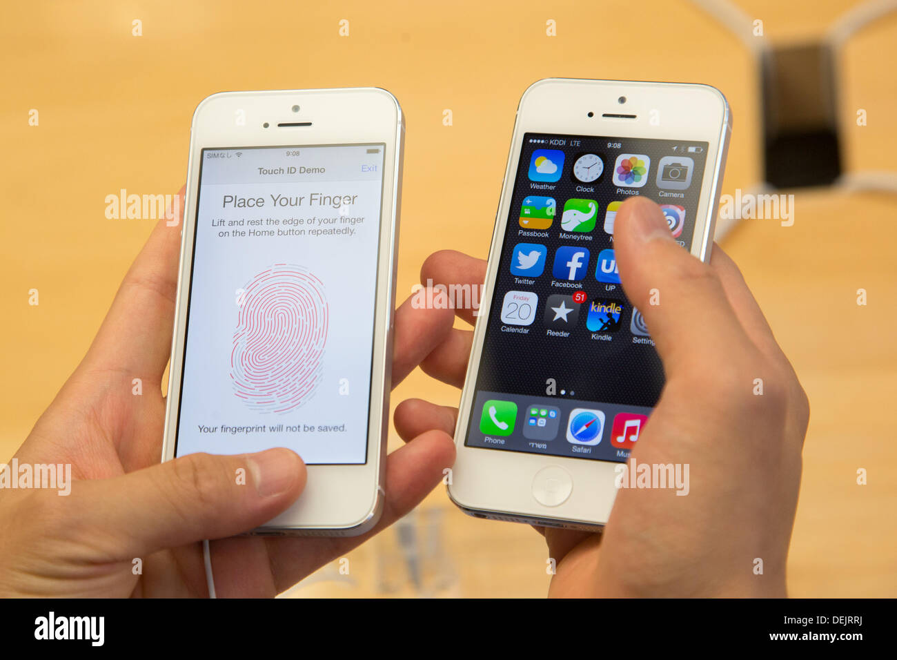 Tokyo, Japan - Apple's newest iPhones go on sale at its flagship store