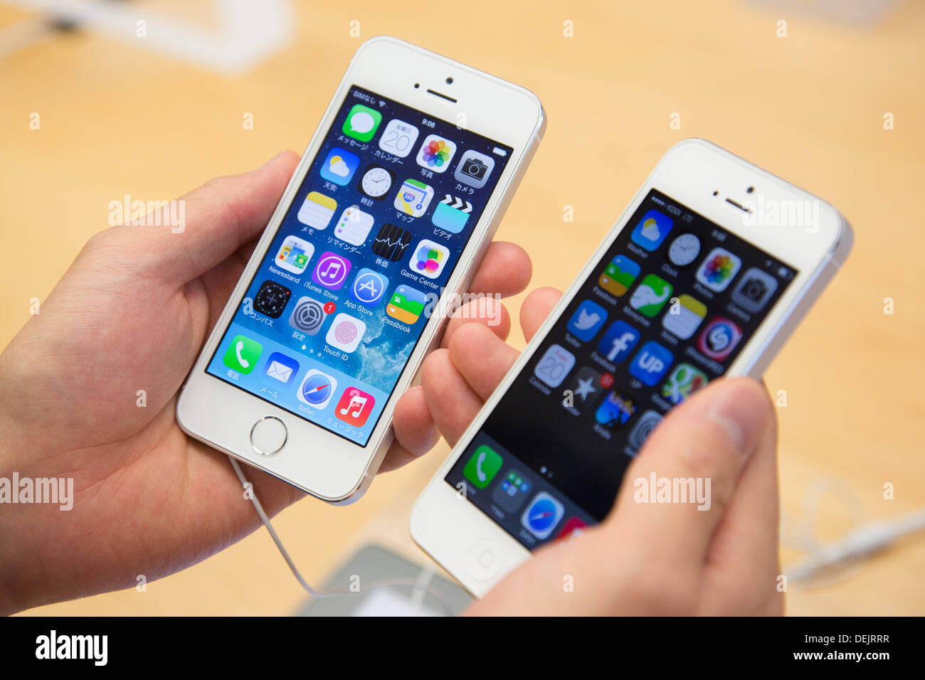 Tokyo, Japan - Apple's newest iPhones go on sale at its flagship store