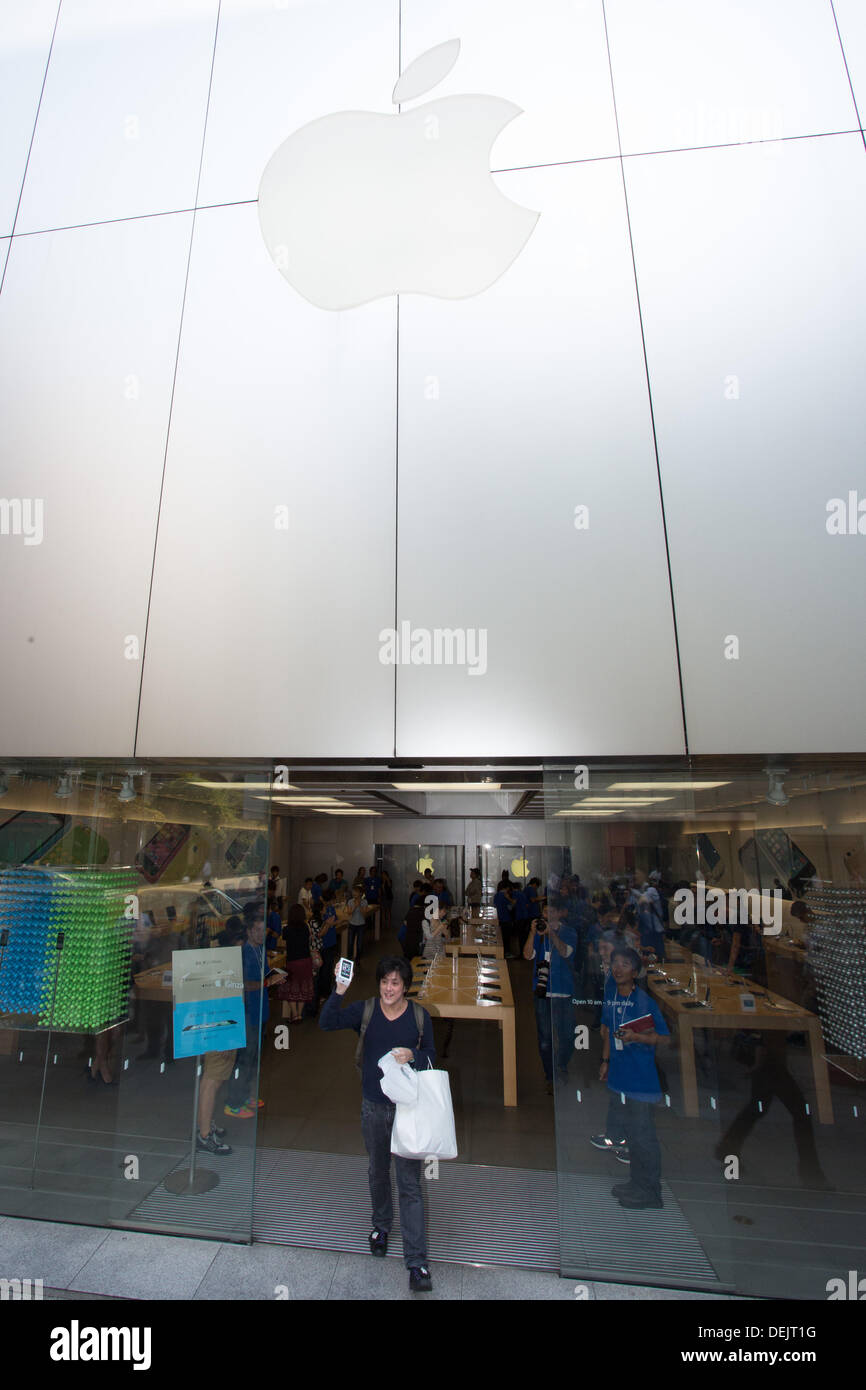 Tokyo, Japan - Apple's newest iPhones go on sale at its flagship store