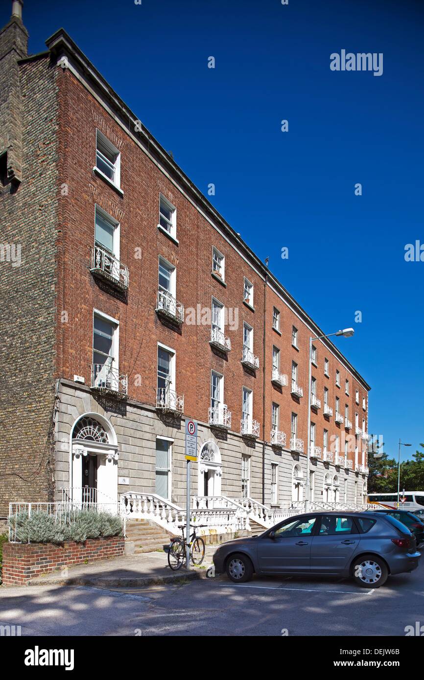 building facade, Wilton Place, Dublin 2, Ireland Stock Photo