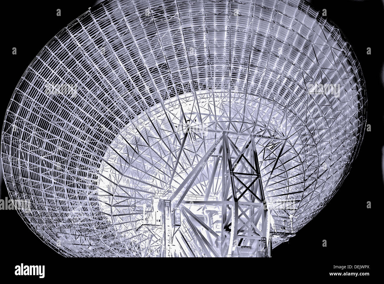 Antenna. Madrid Deep Space Communications Complex (MDSCC) , part of Nasa´s Deep Space Network. Robledo de Chavela, Madrid Stock Photo
