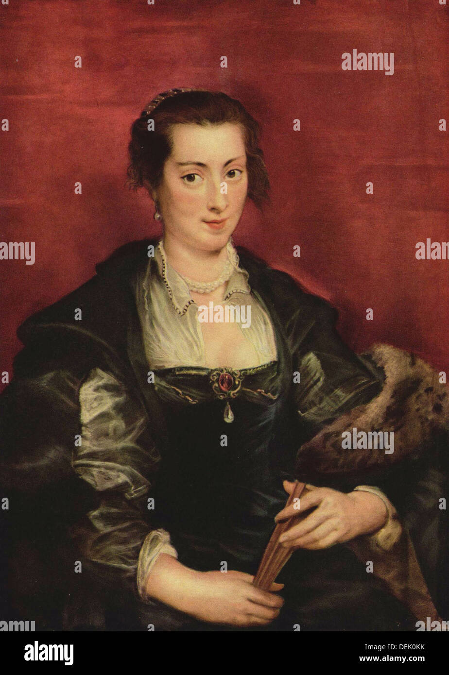Peter Paul Rubens - Portrait of Isabella Brant - 1610 - Gemaldegalerie - Berlin Stock Photo
