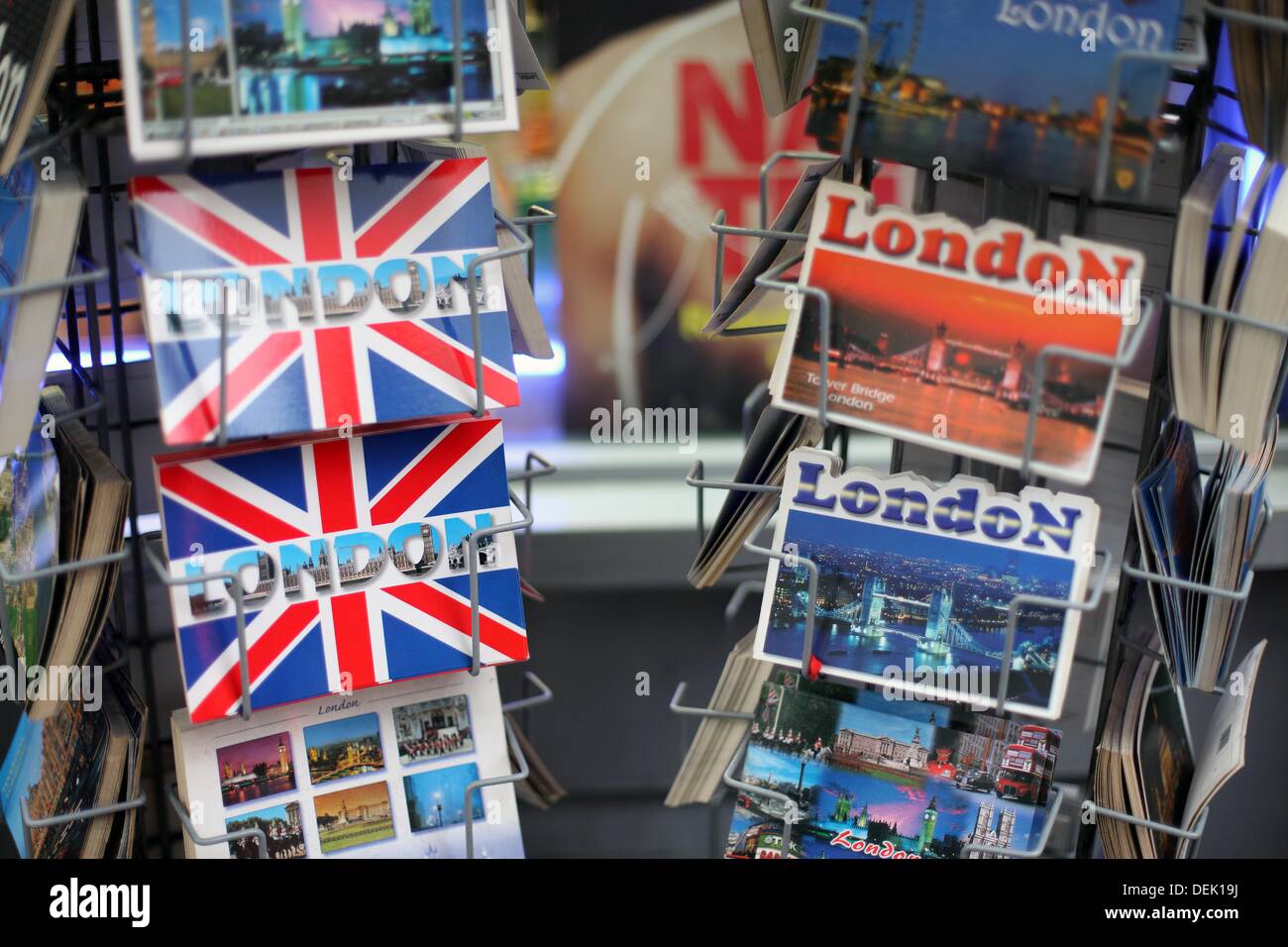 London postcards for sale, London, England, UK Stock Photo Alamy