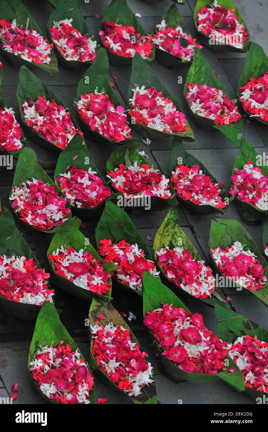 Flowers devotion for the God Stock Photo Alamy