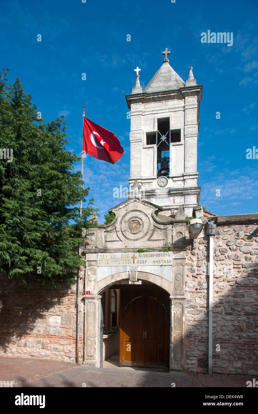 Istanbul, Kumkapi, armenische Patriachatskirche Surp Asdvadzadzin Stock Photo