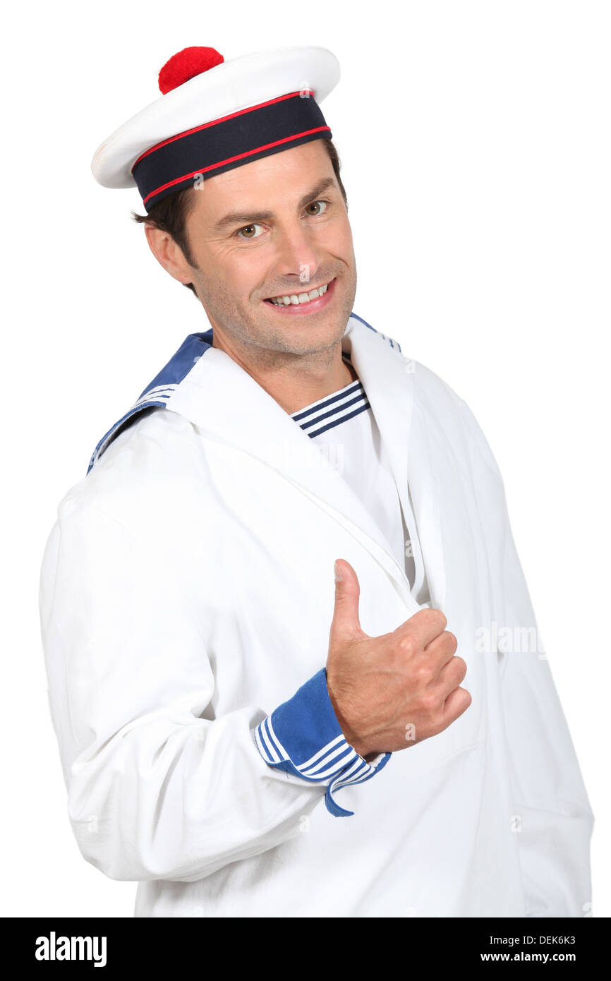 Sailor suit dress Cut Out Stock