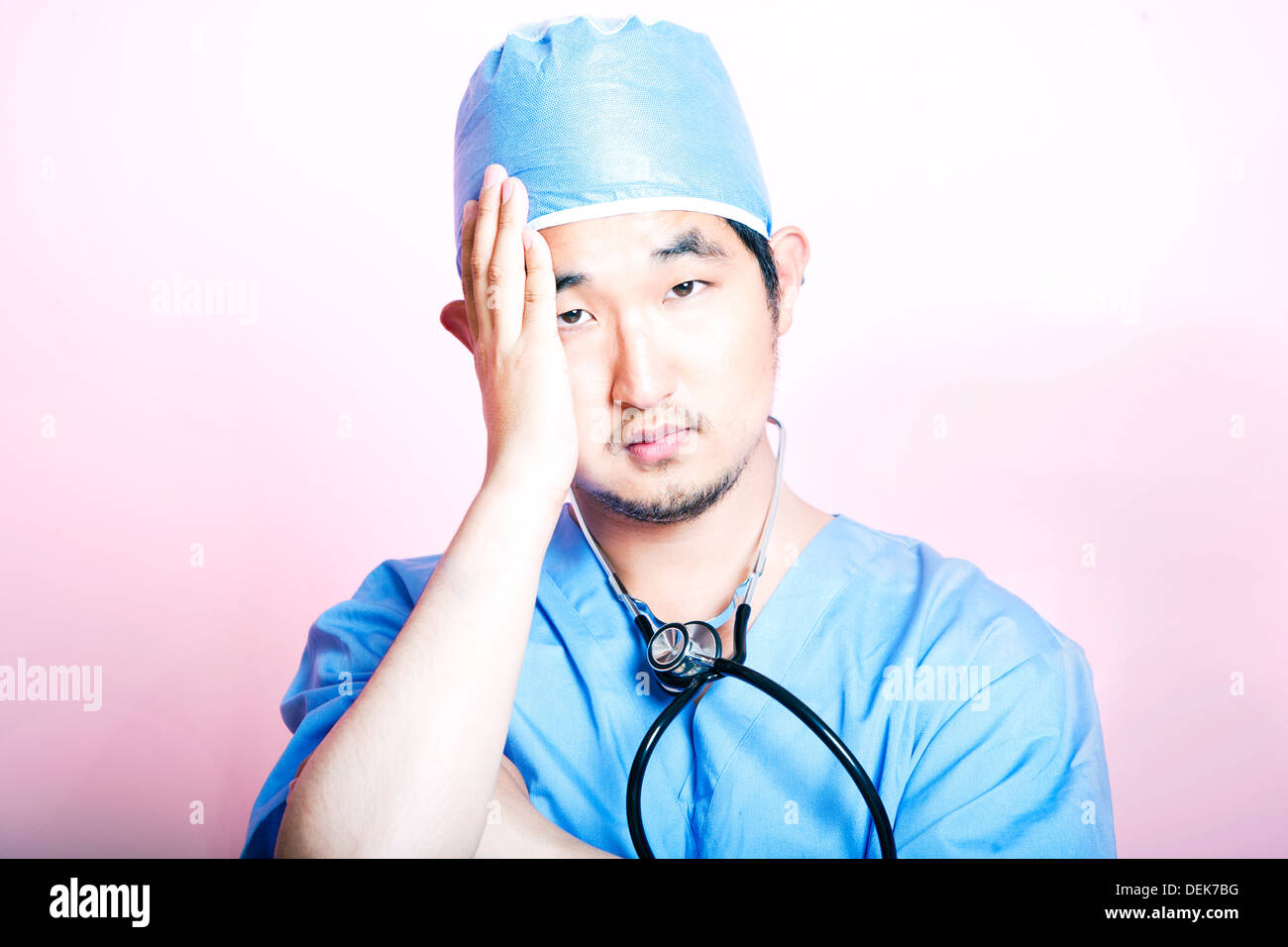 Tired doctor uk hi-res stock photography and images - Alamy