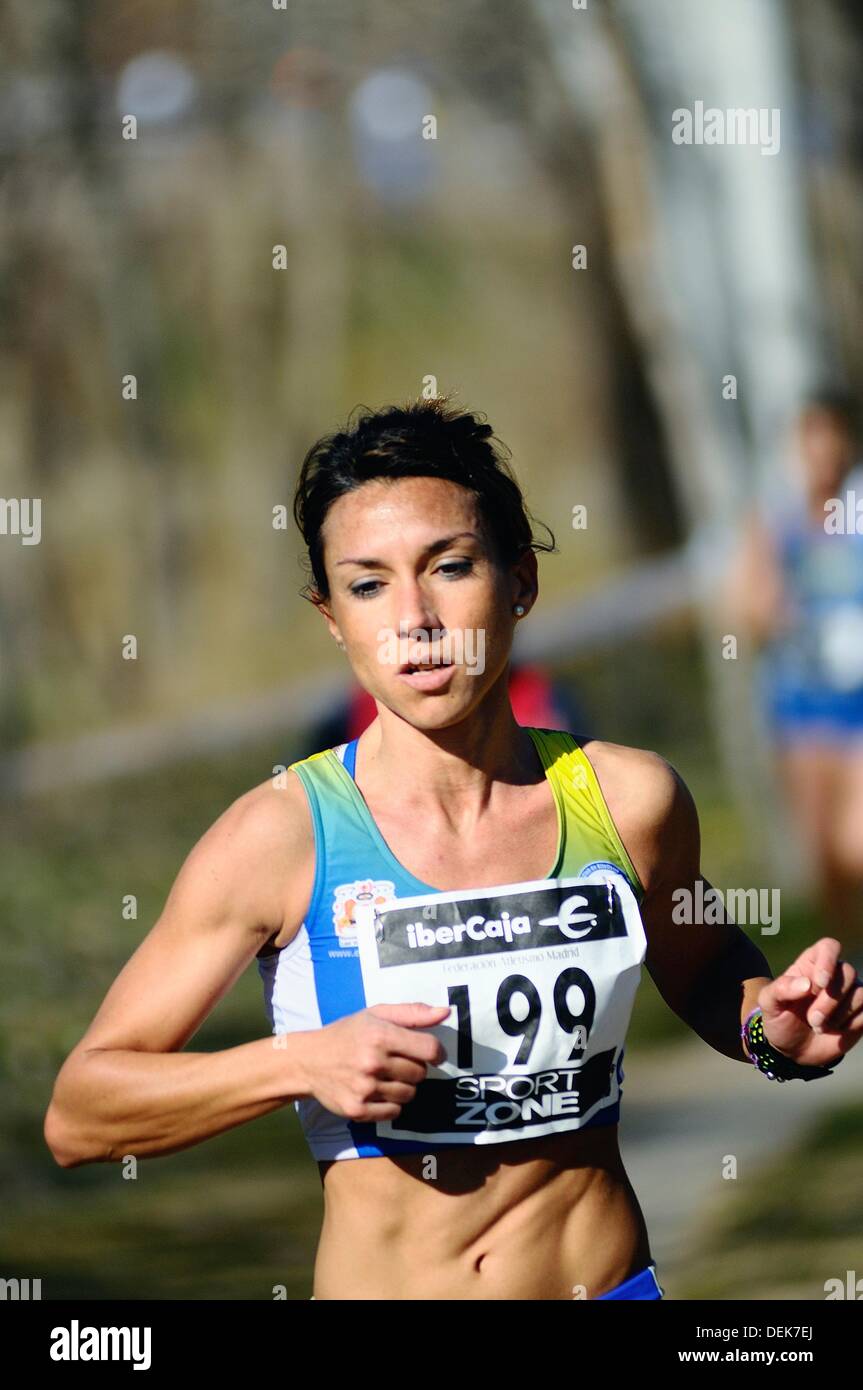 Cross country runner THROUGH Stock Photo Alamy